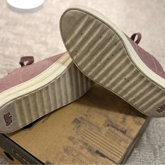 Coach Dusty Rose Nubuck Low Top Sneakers C121 - Picture 7 of 13